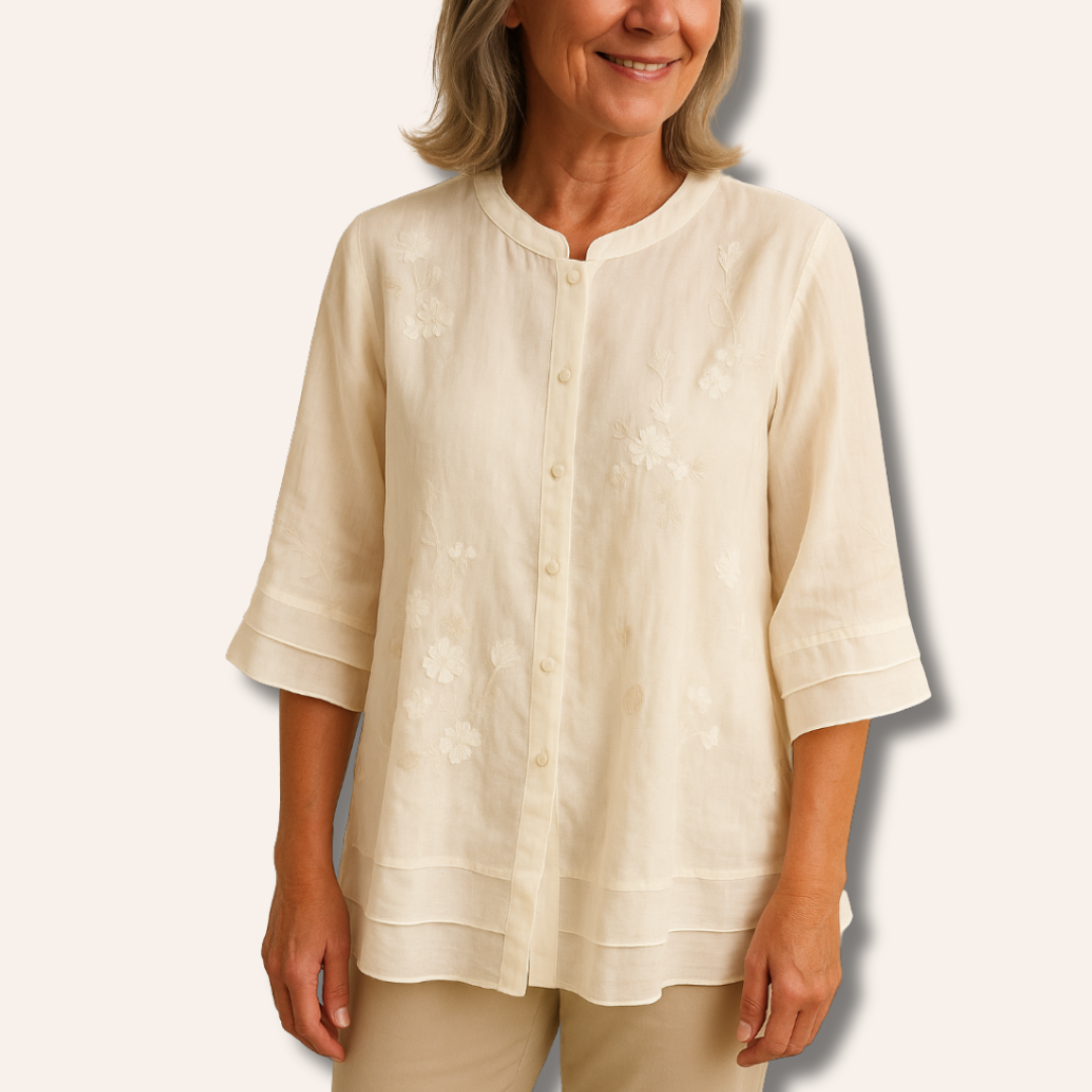 Moore | Embroidered Cotton Top
