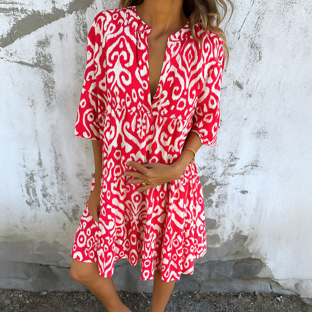 Moore | Elegant V-Neck Dress