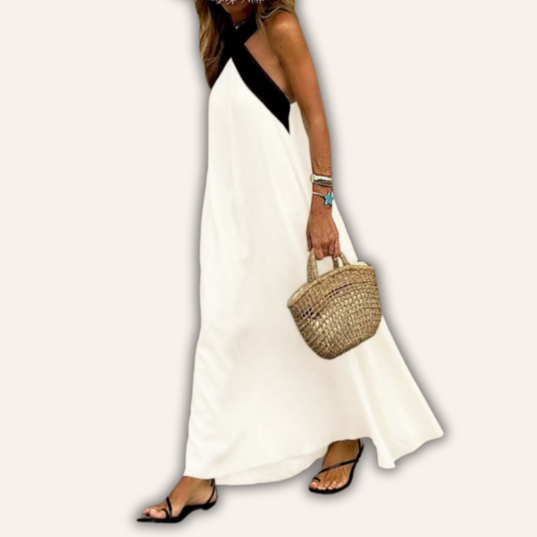 Moore | Cross Neck Dress