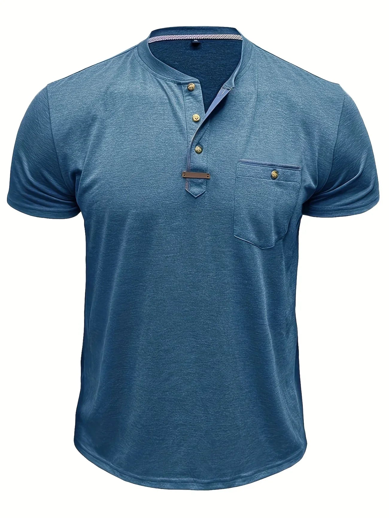 Moore | Elegant Round Neck T-shirt with Pocket