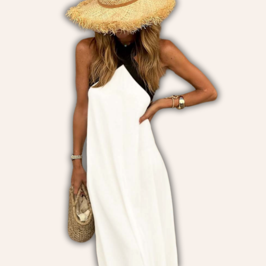 Moore | Cross Neck Dress