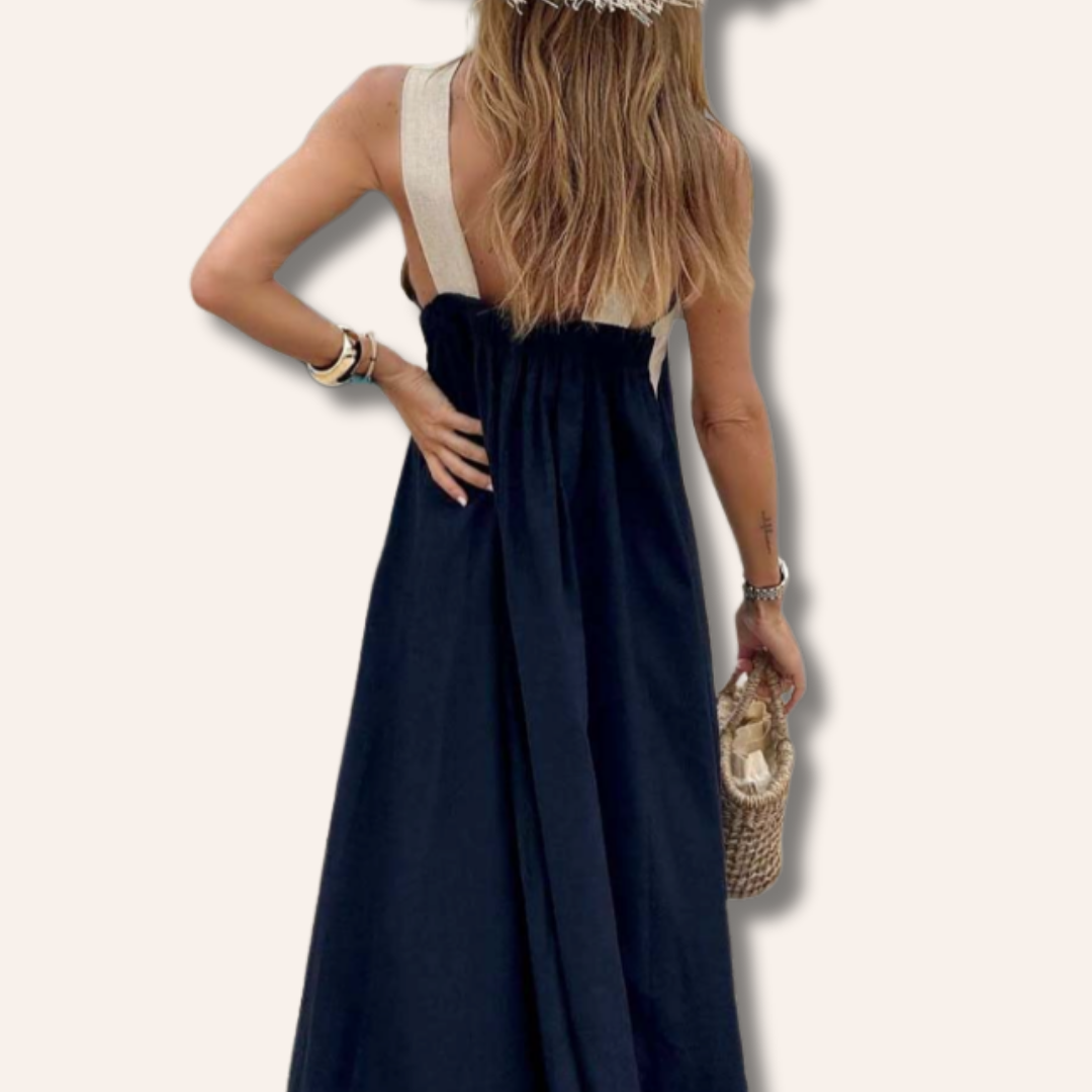 Moore | Cross Neck Dress