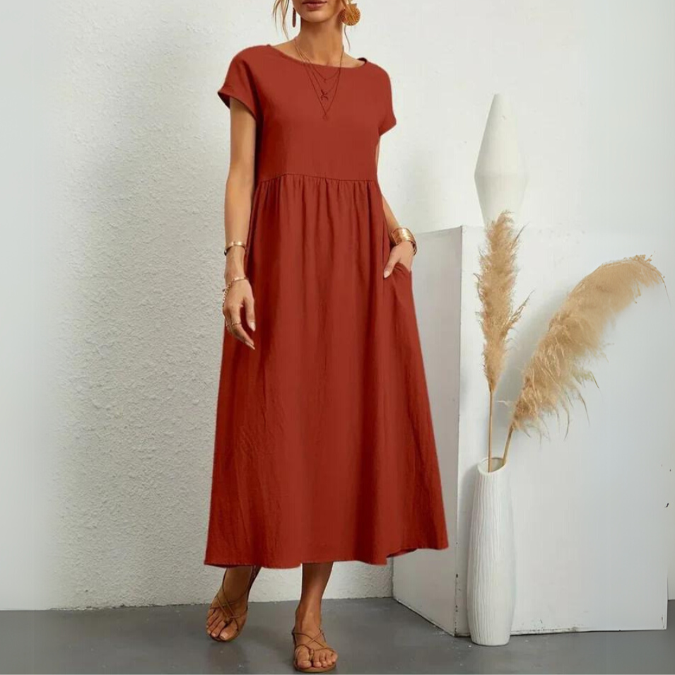 Moore | Premium Cotton Midi Dress