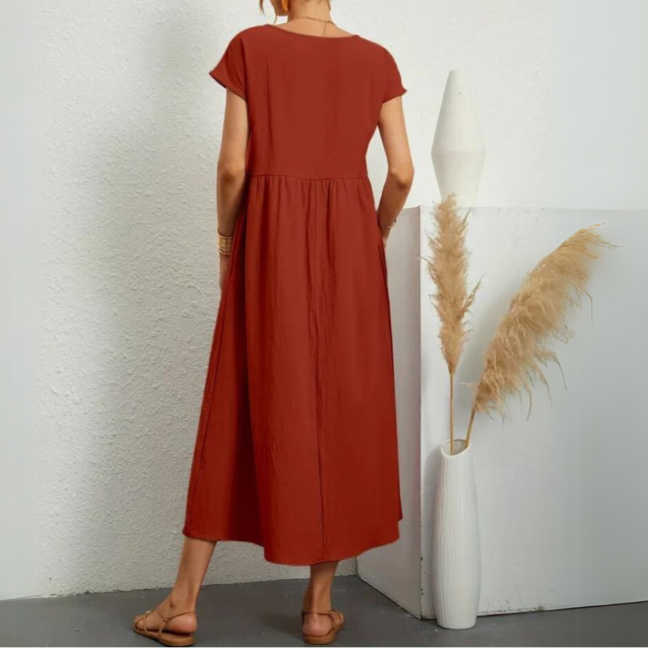 Moore | Premium Cotton Midi Dress