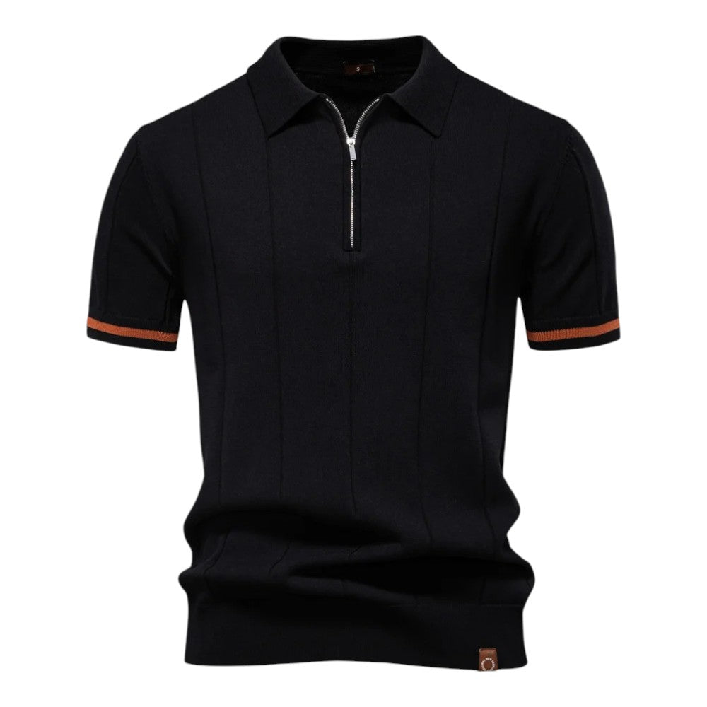 Moore | Casual Athletic Zipper Polo