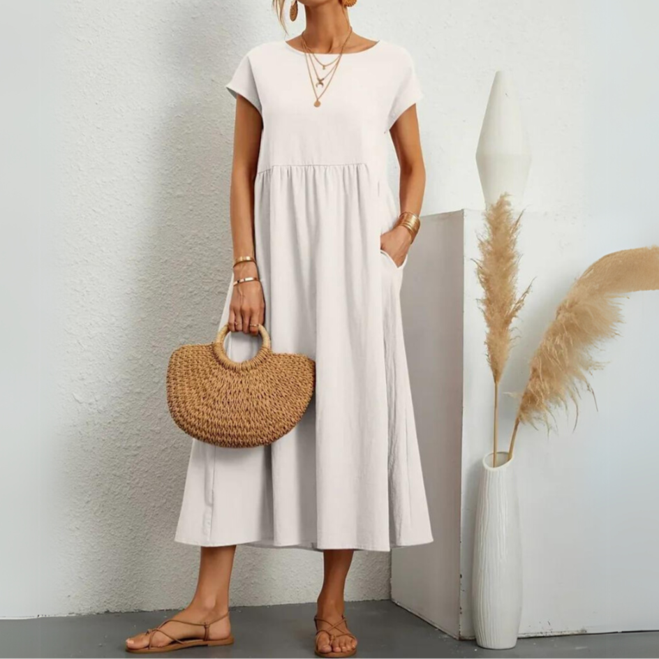 Moore | Premium Cotton Midi Dress