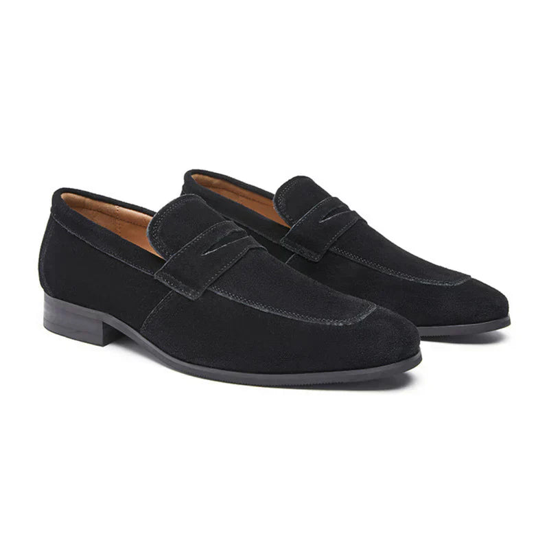 Moore | Suede Strap Loafers