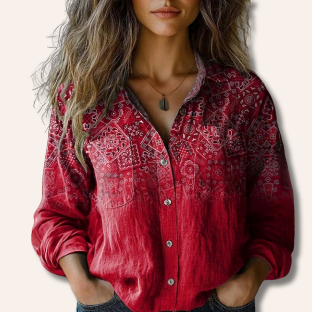 Moore | Printed Vintage Blouse