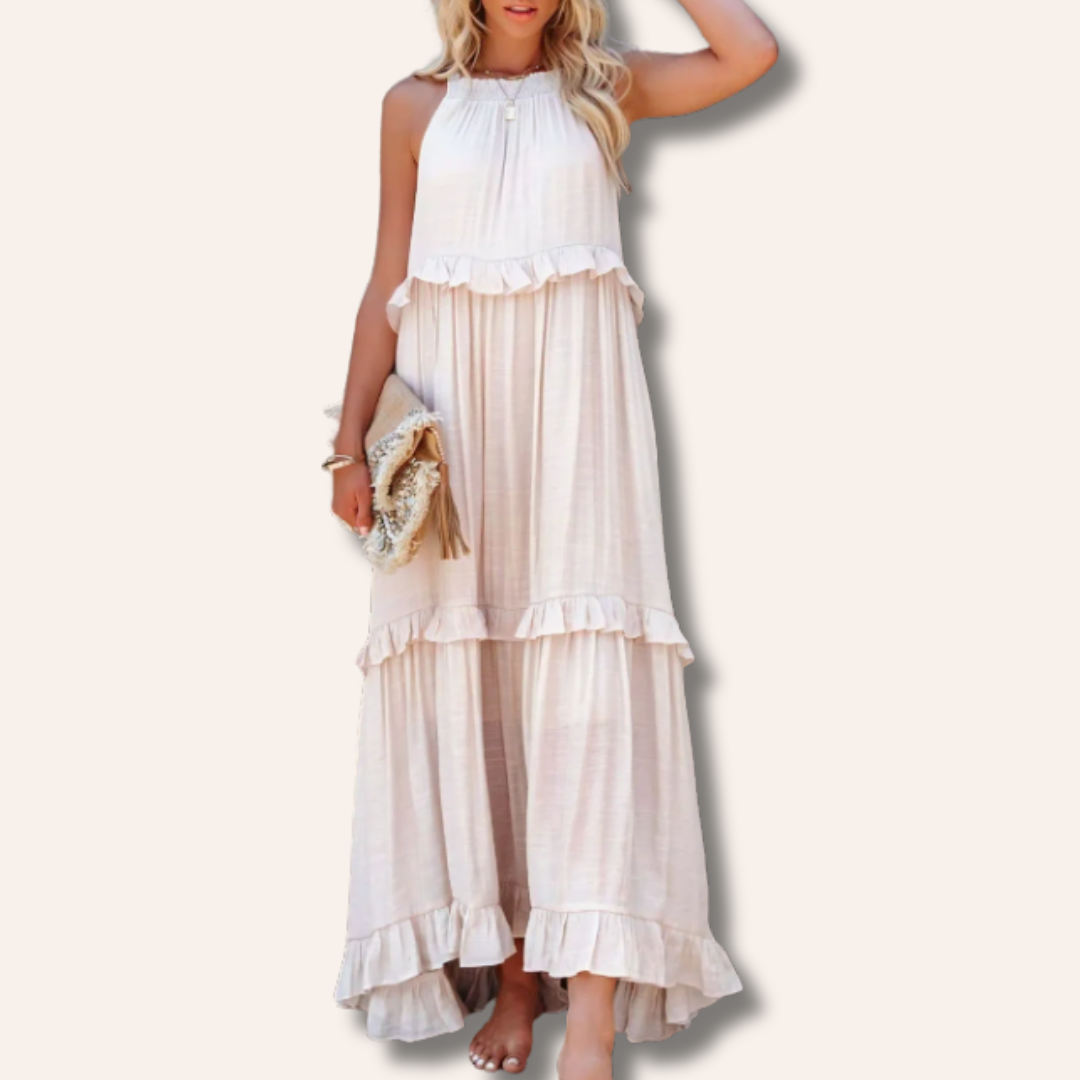 Moore | Ruffle Breeze Maxi Dress