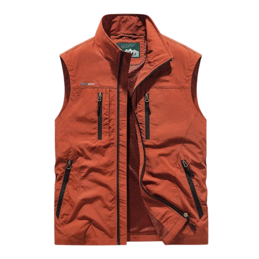 Moore | Multi-Pocket Breathable Outdoor Cargo Gilet