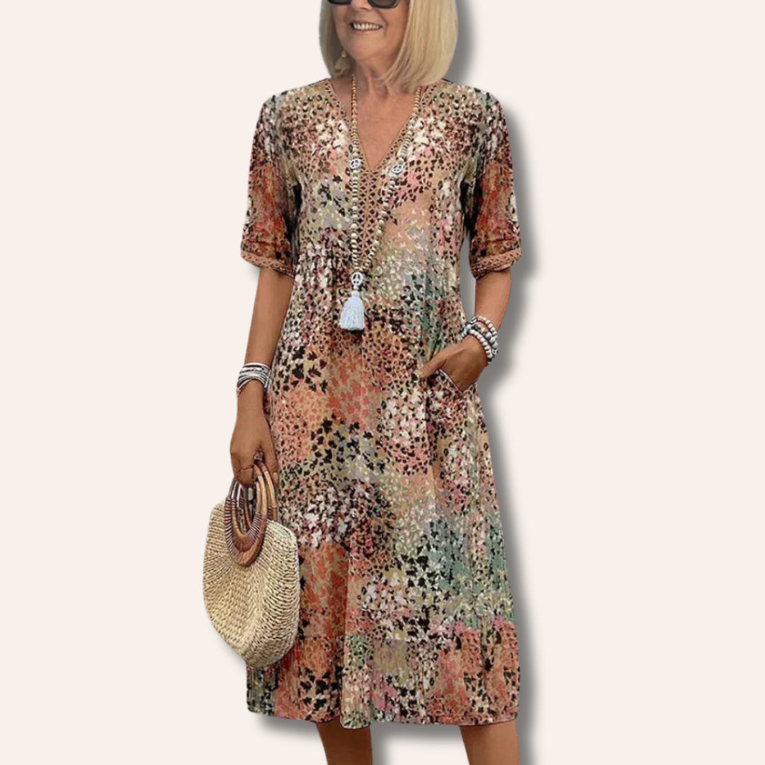 Moore | Vibrant Mid Length Dress