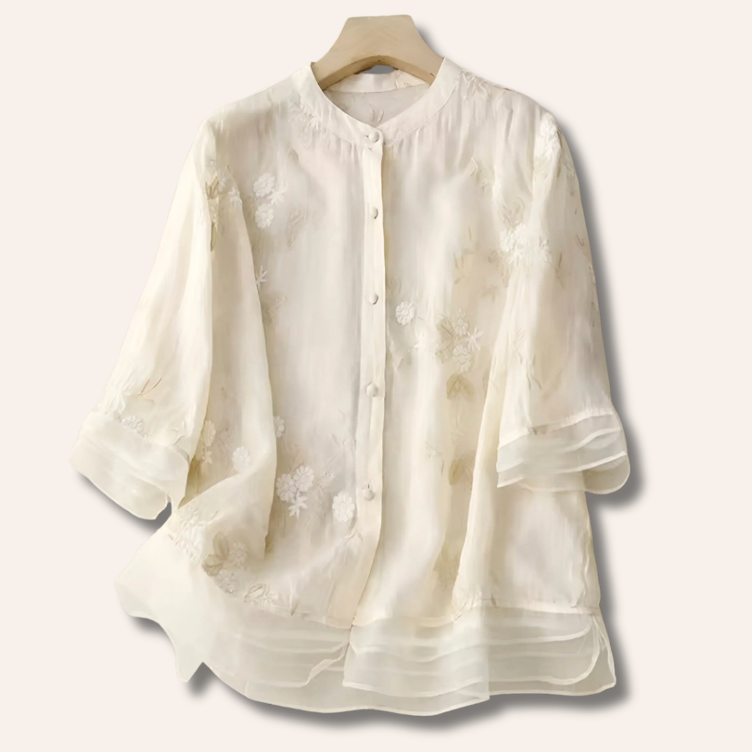 Moore | Embroidered Cotton Top