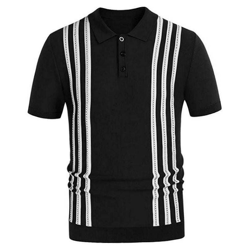 Moore | Striped Casual Polo