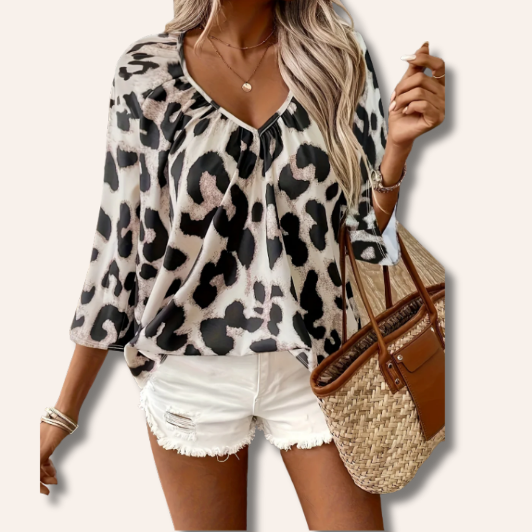 Moore | Leopard Blouse