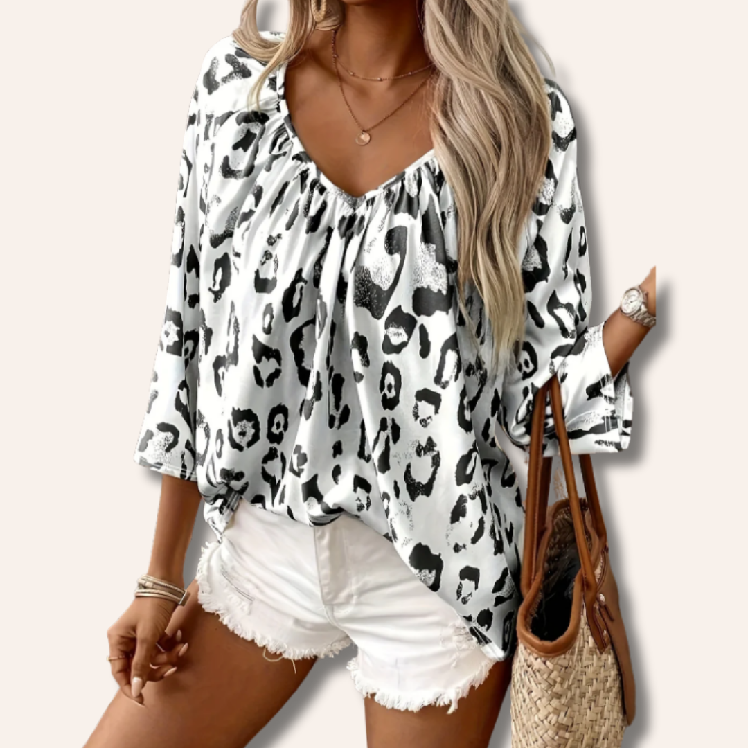 Moore | Leopard Blouse