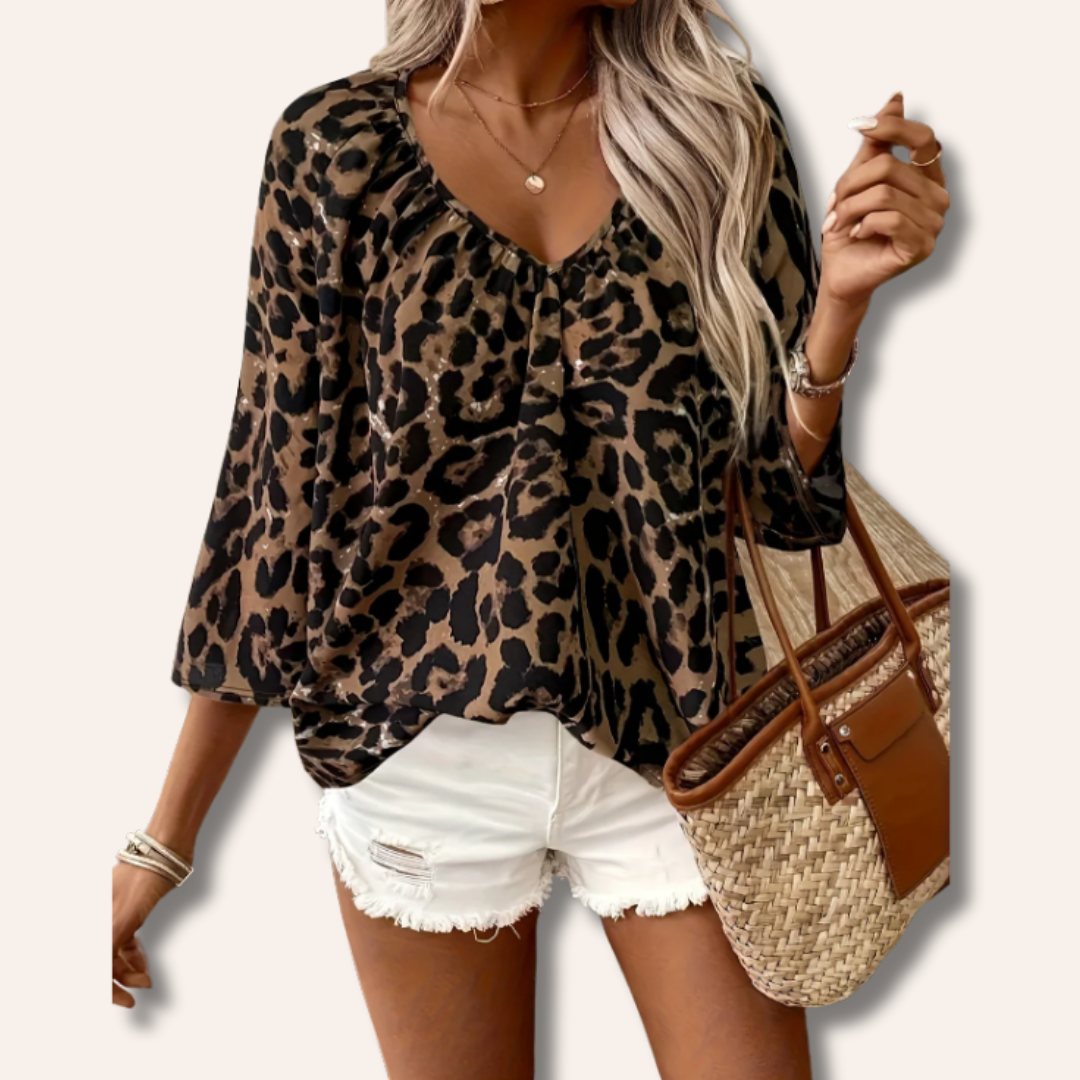 Moore | Leopard Blouse