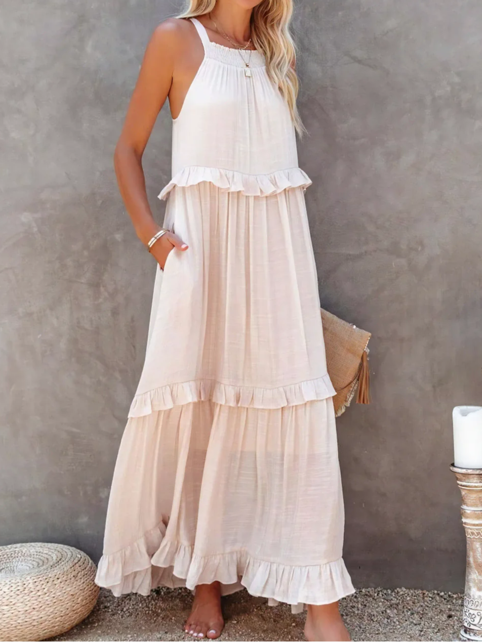 Moore | Ruffle Breeze Maxi Dress