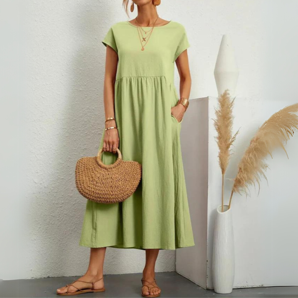 Moore | Premium Cotton Midi Dress