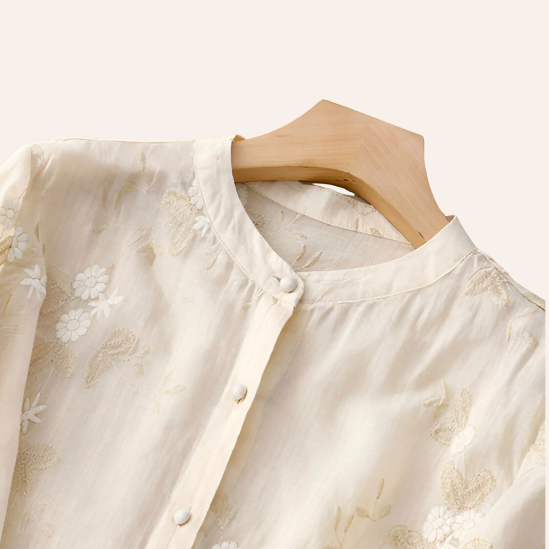 Moore | Embroidered Cotton Top