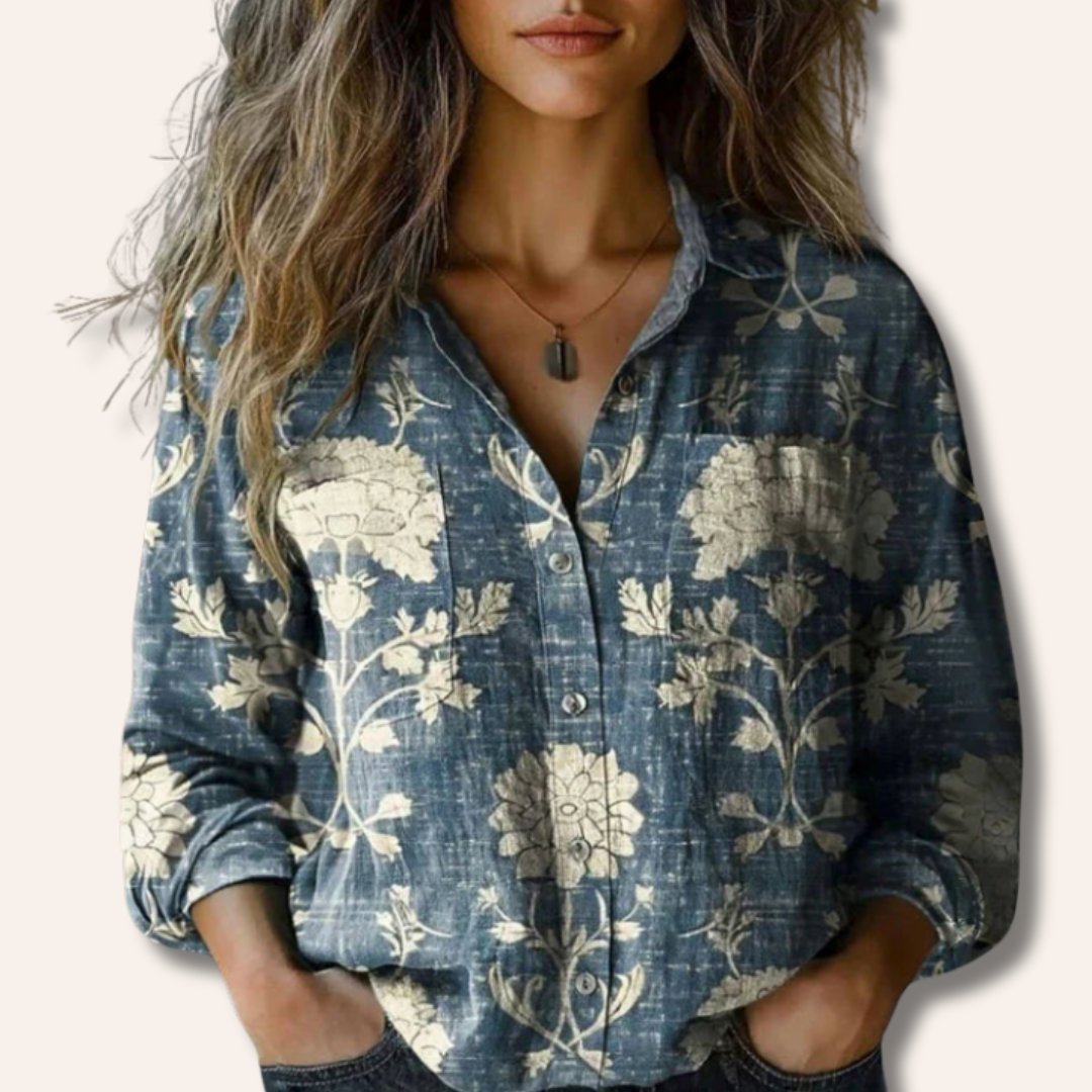 Moore | Printed Vintage Blouse