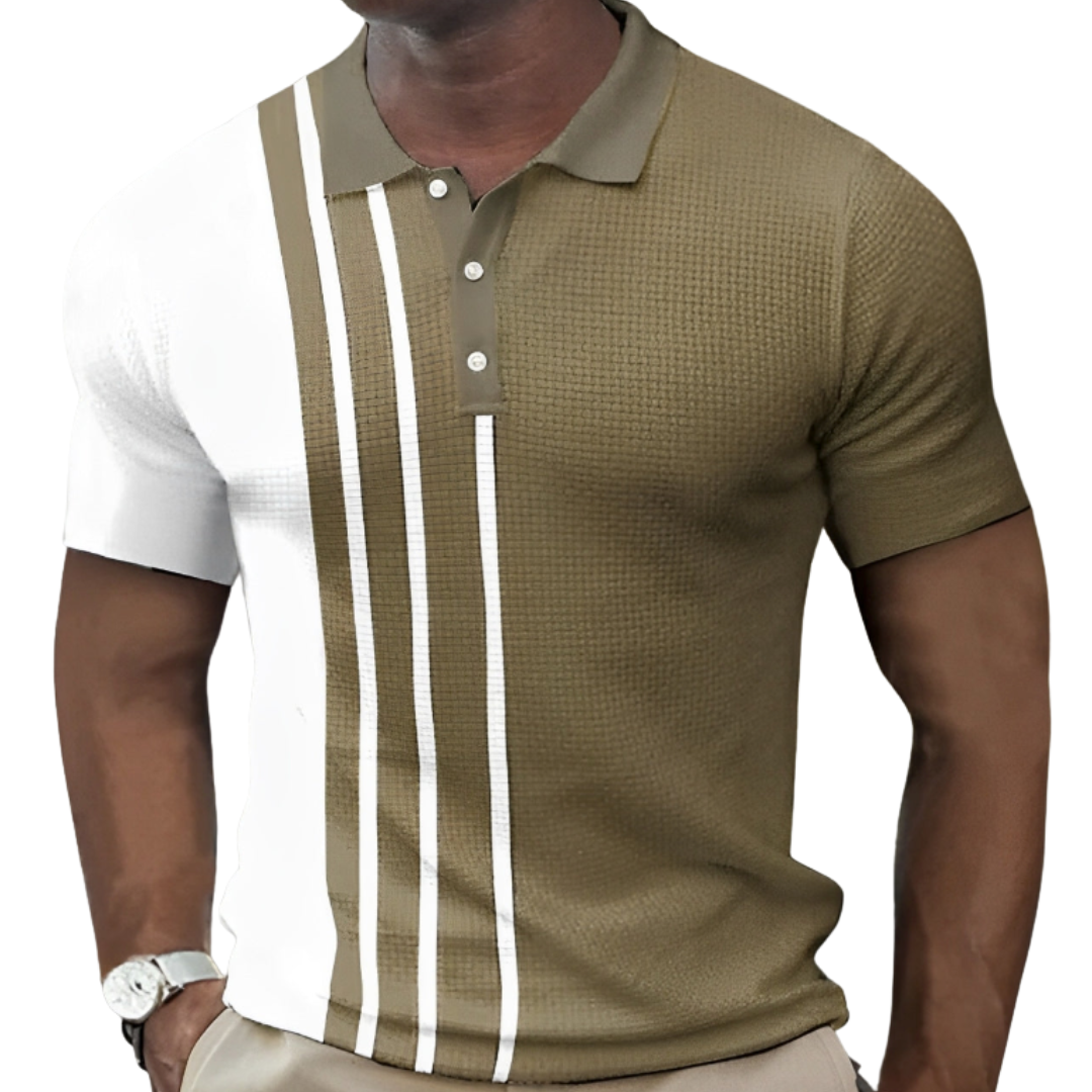 Moore | Polo Shirt With Stylish Stripes