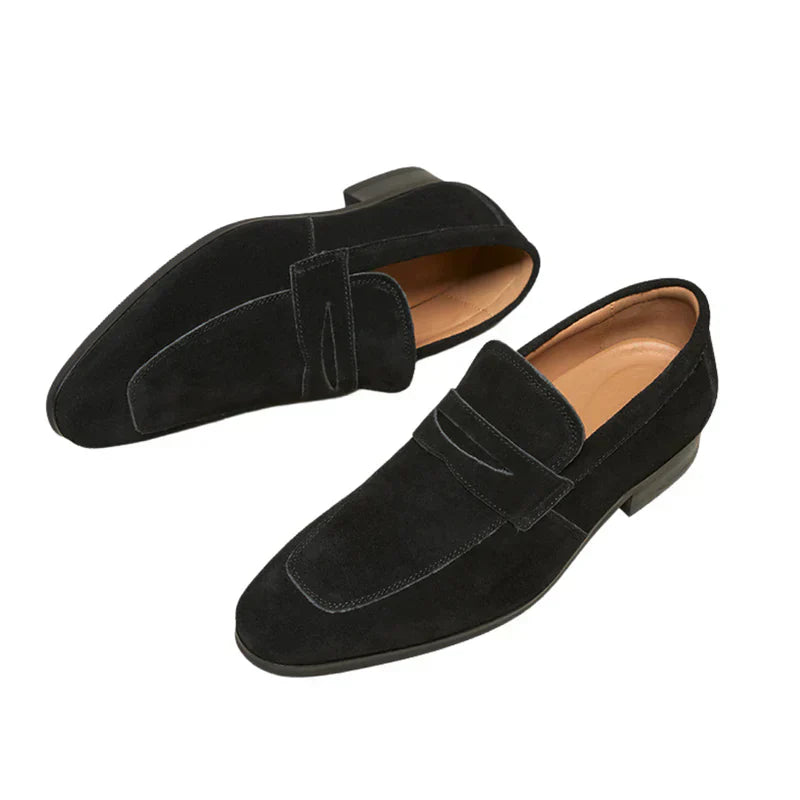 Moore | Suede Strap Loafers
