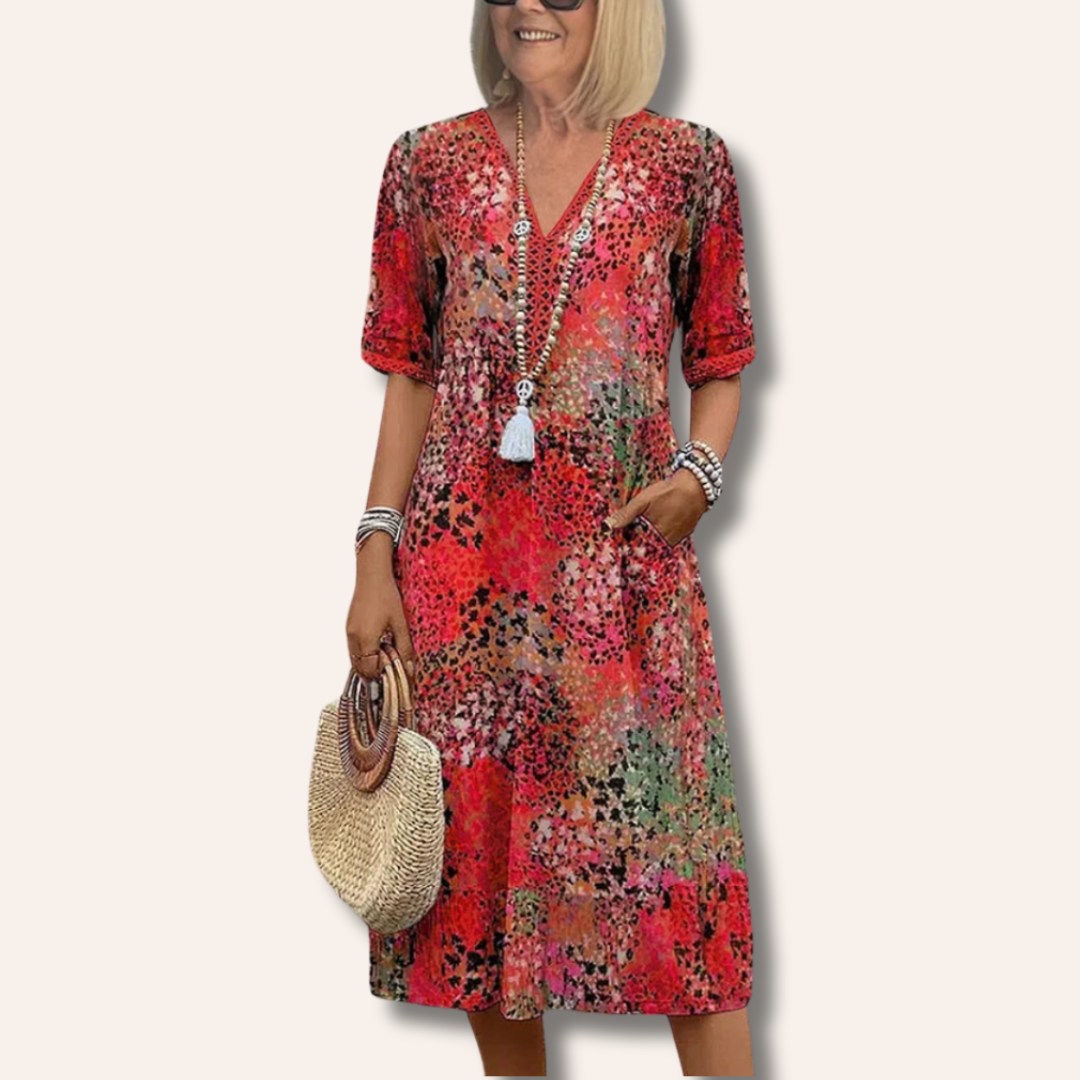 Moore | Vibrant Mid Length Dress