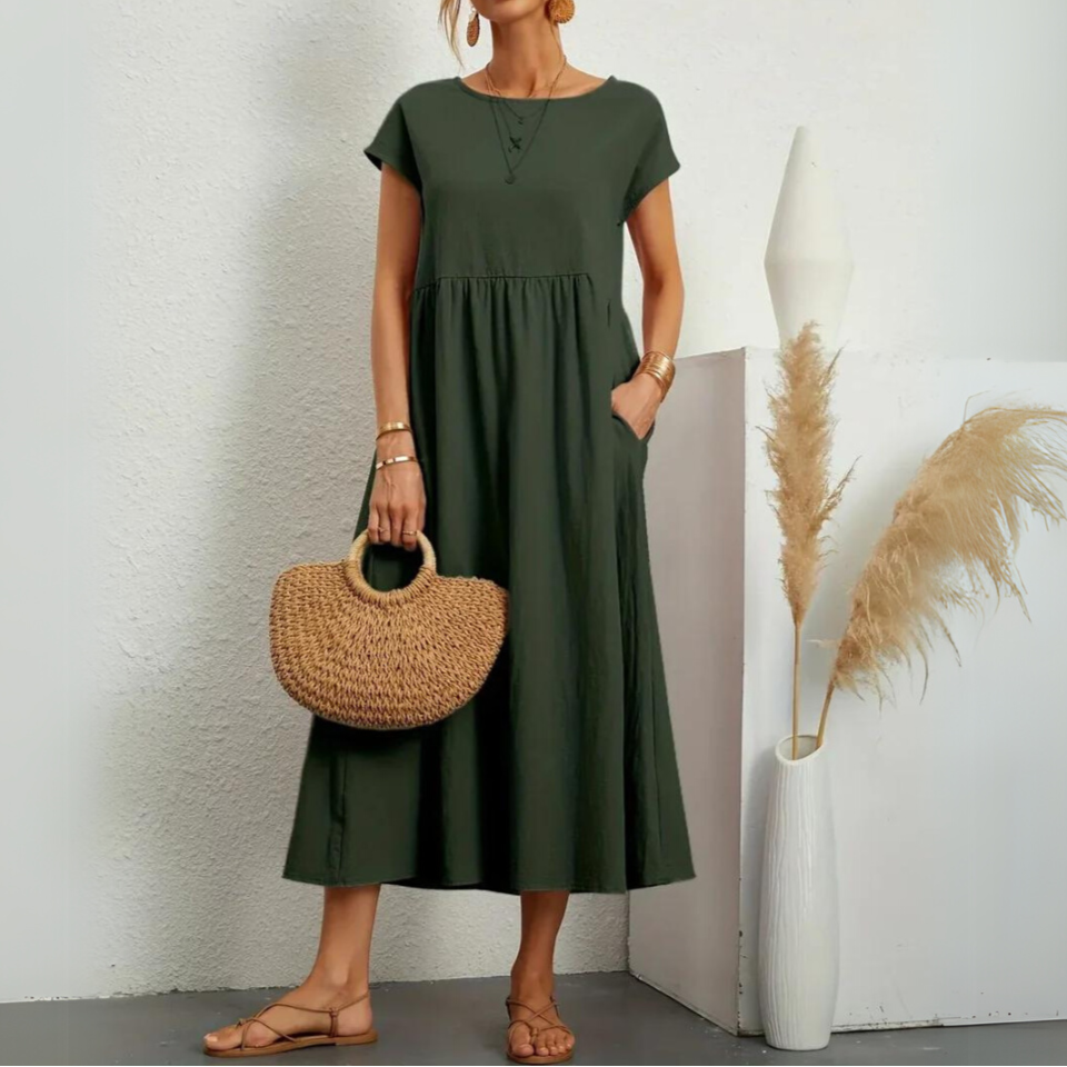 Moore | Premium Cotton Midi Dress