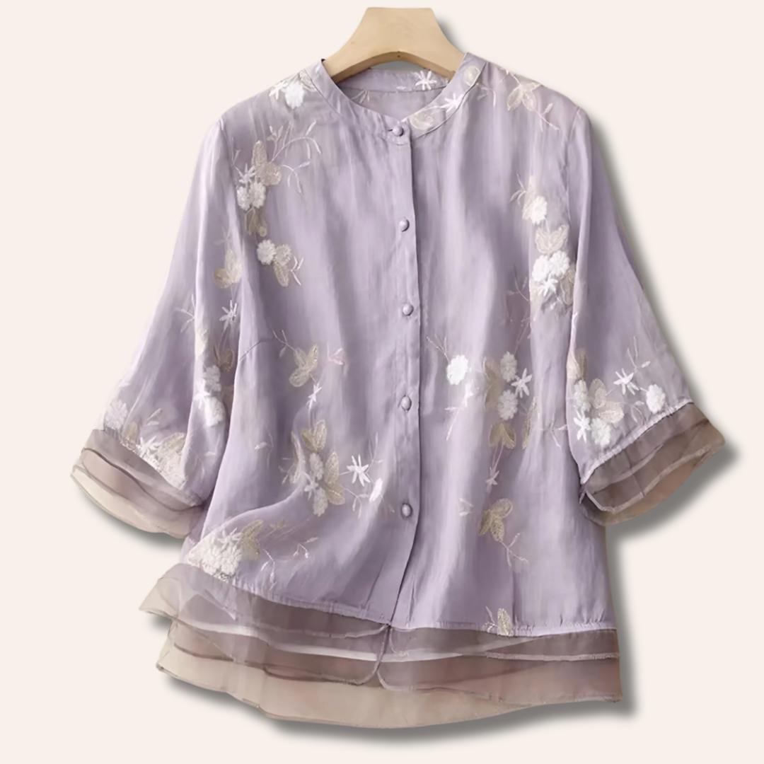 Moore | Embroidered Cotton Top