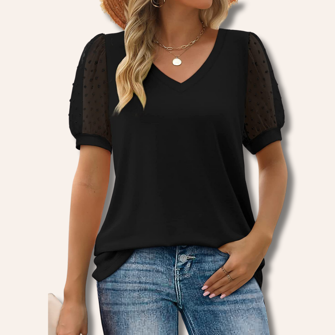 Moore | Elegant Top With V-neck