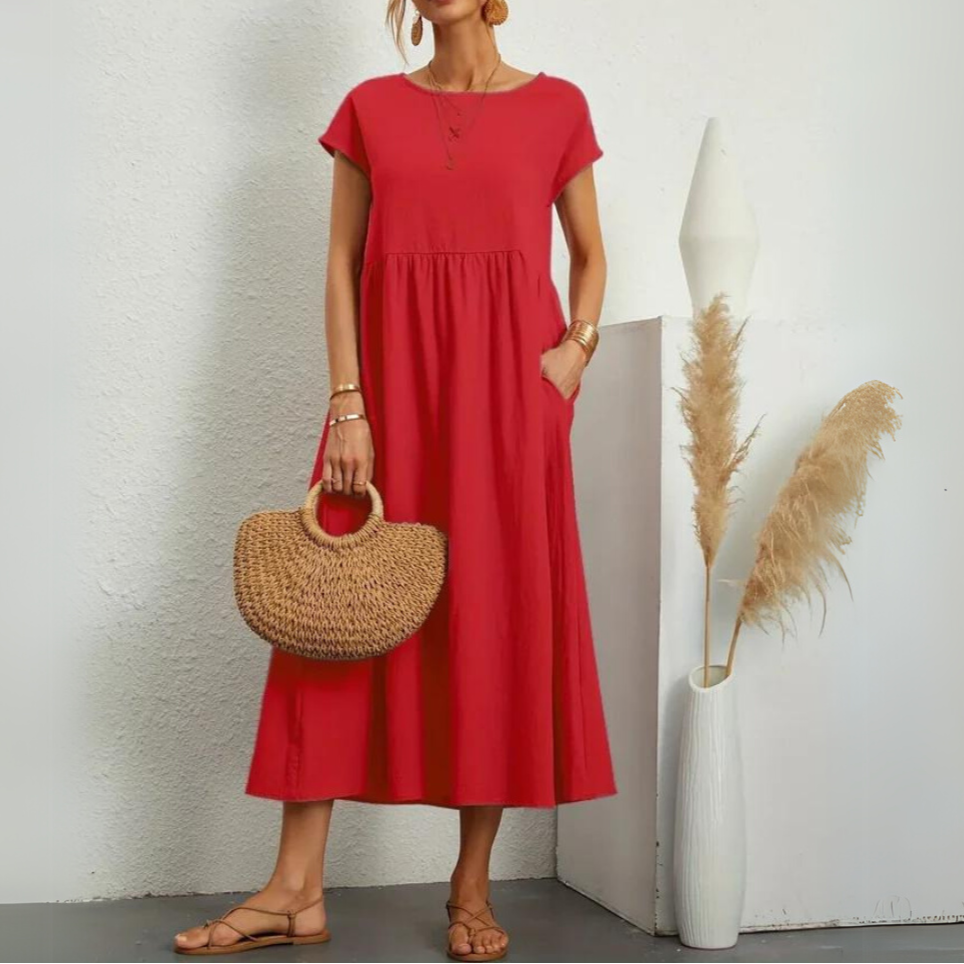 Moore | Premium Cotton Midi Dress