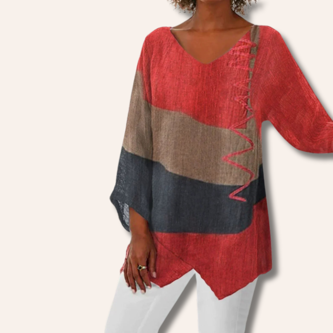 Moore | Artistic V-Neck Tunic