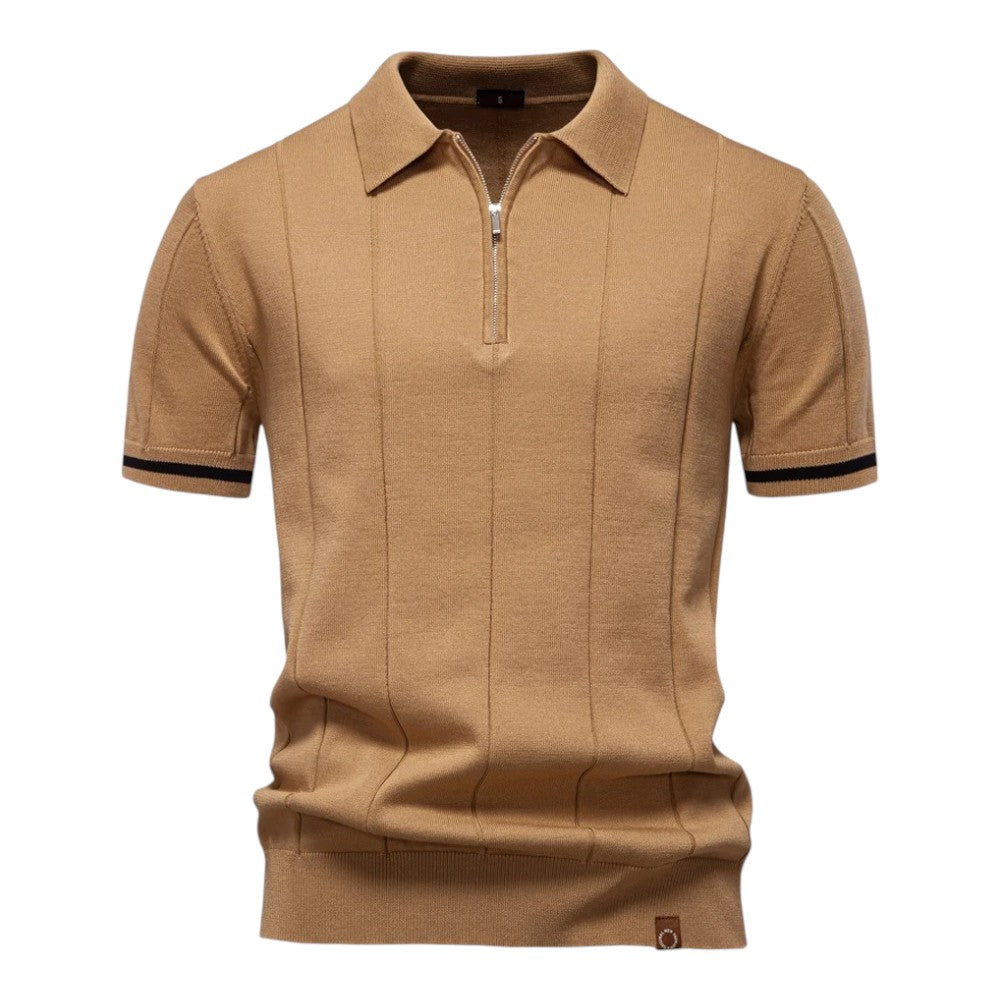 Moore | Casual Athletic Zipper Polo