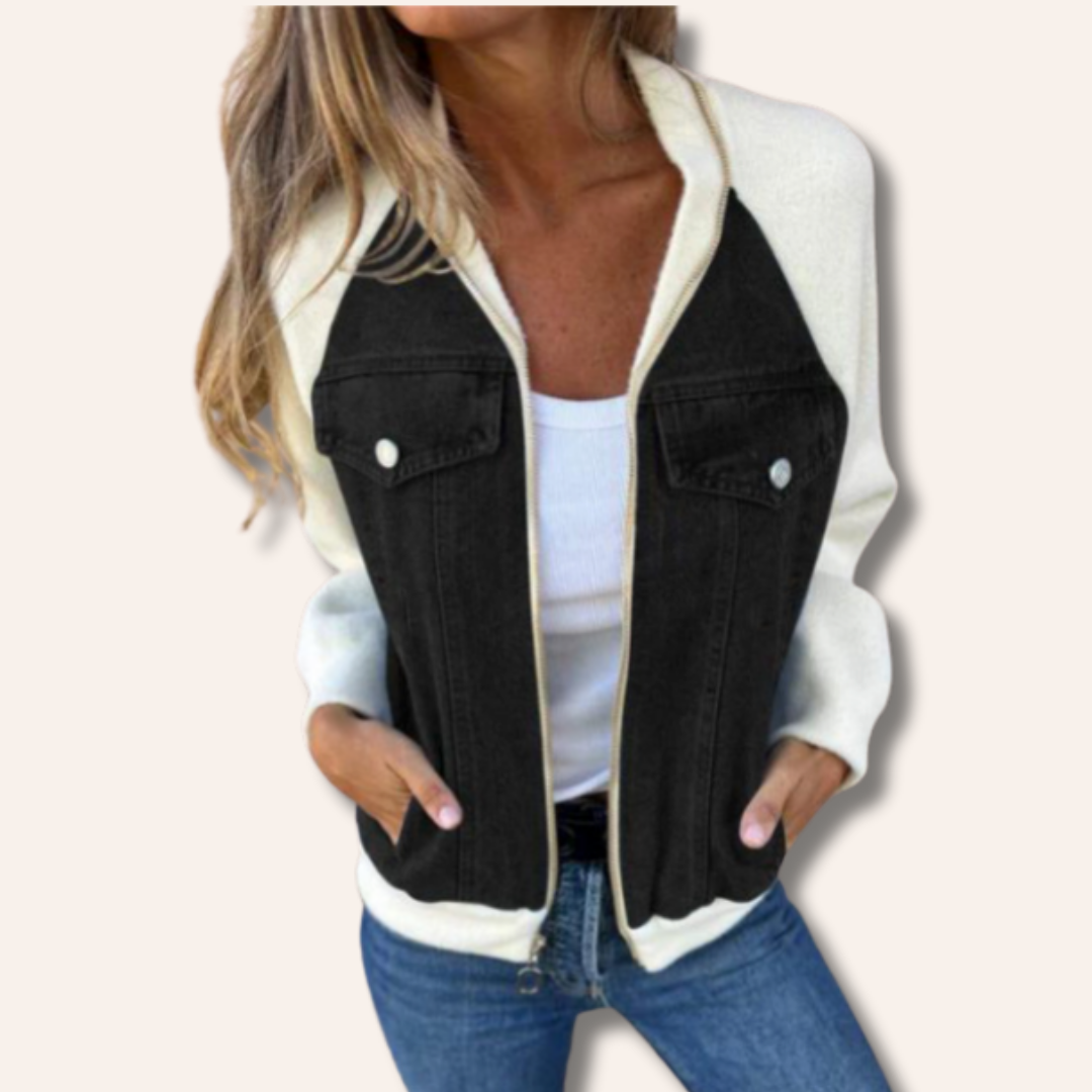 Moore | Casual Half-Denim Jacket