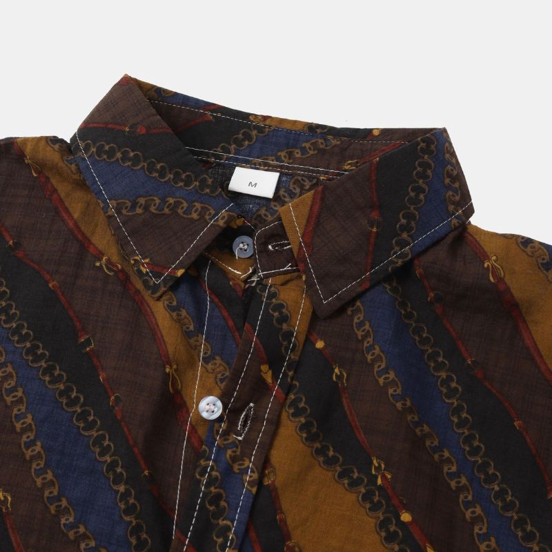 Vintage Waves Button-Up