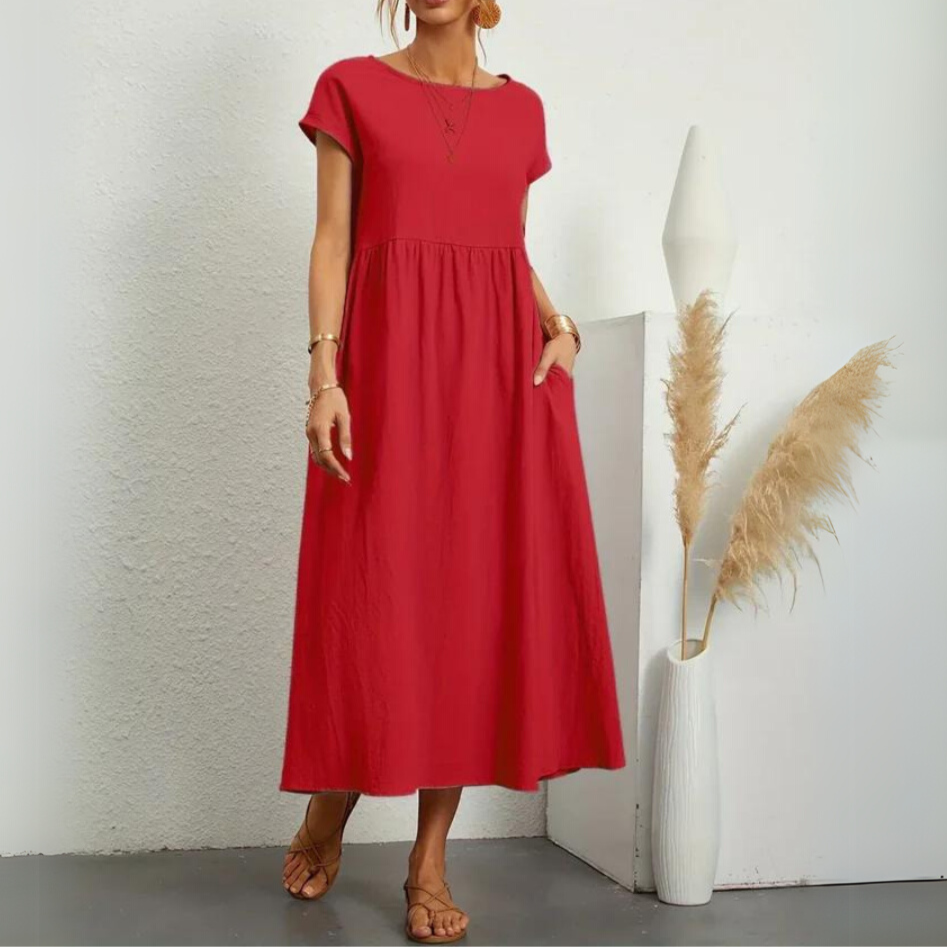 Moore | Premium Cotton Midi Dress