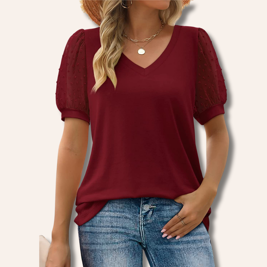 Moore | Elegant Top With V-neck