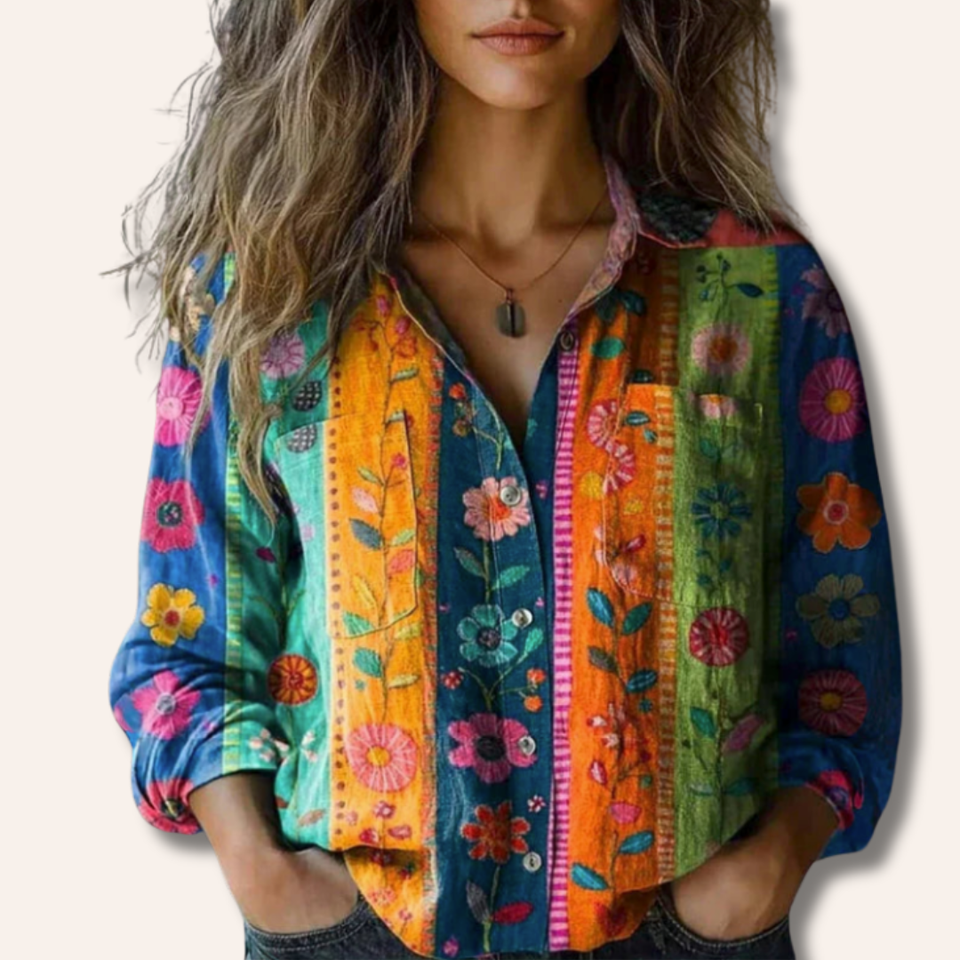 Moore | Printed Vintage Blouse