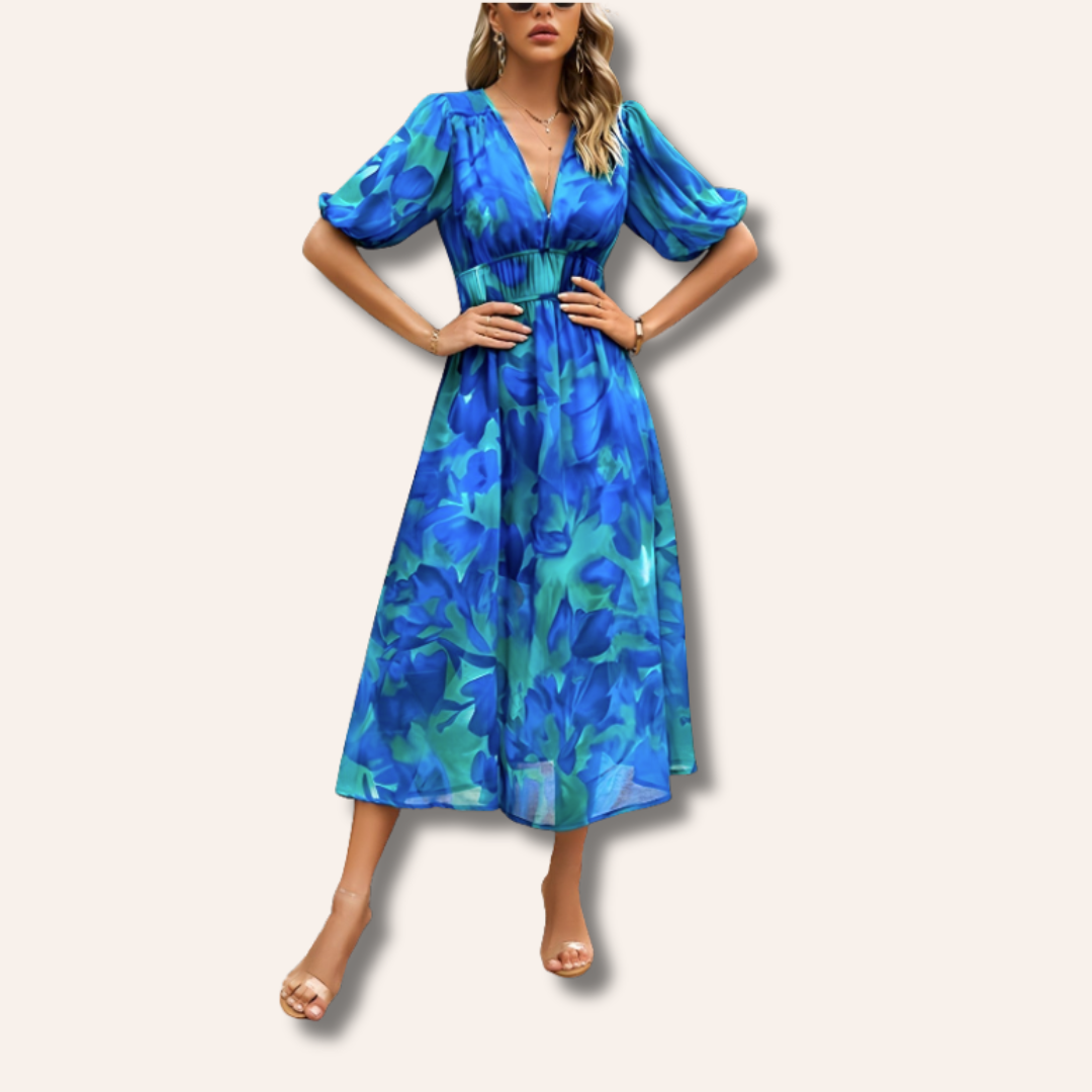 Moore | V-neck Midi Dress