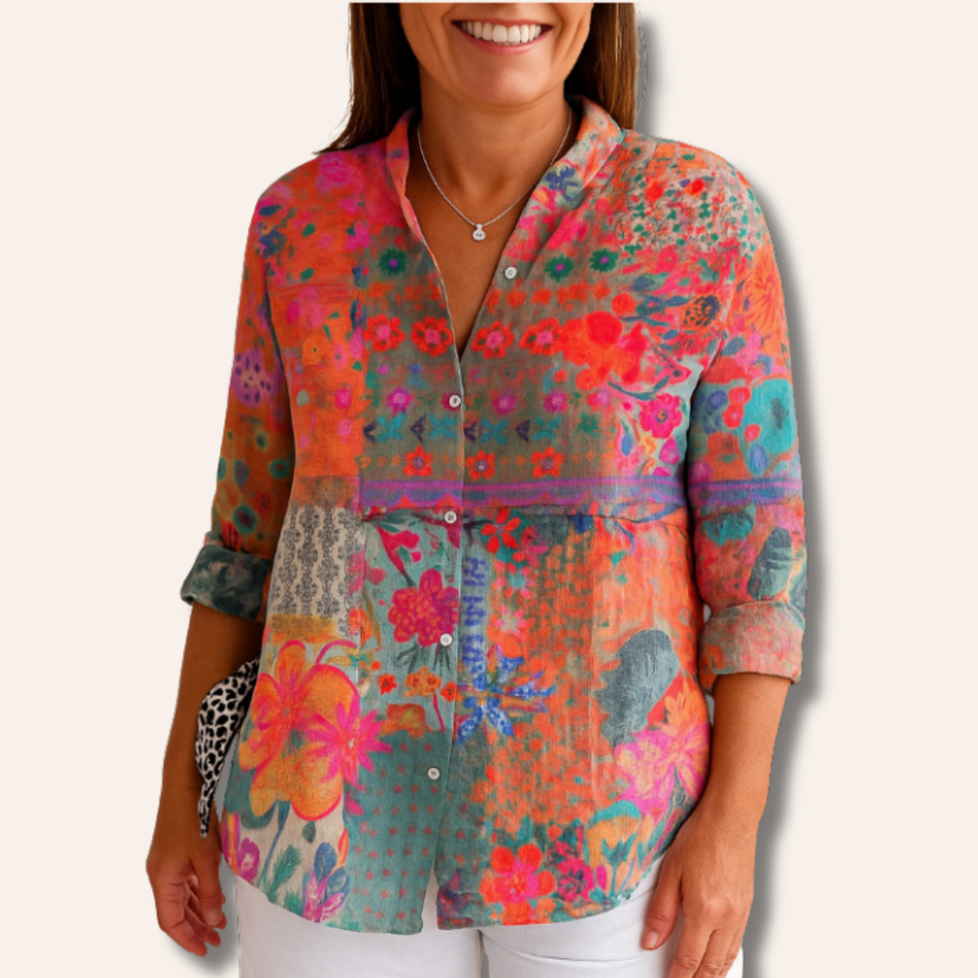 Moore | Colorful Floral Blouse