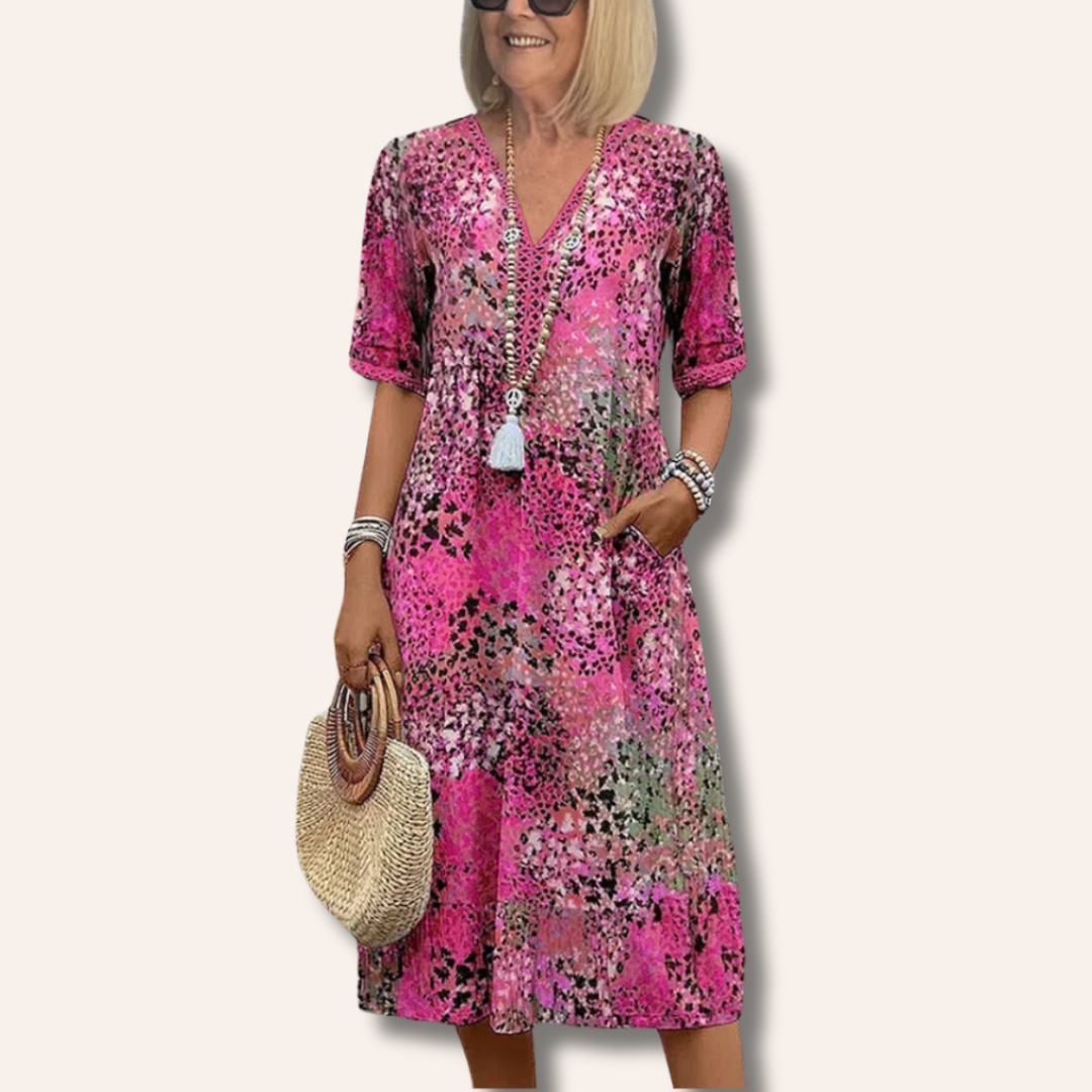 Moore | Vibrant Mid Length Dress