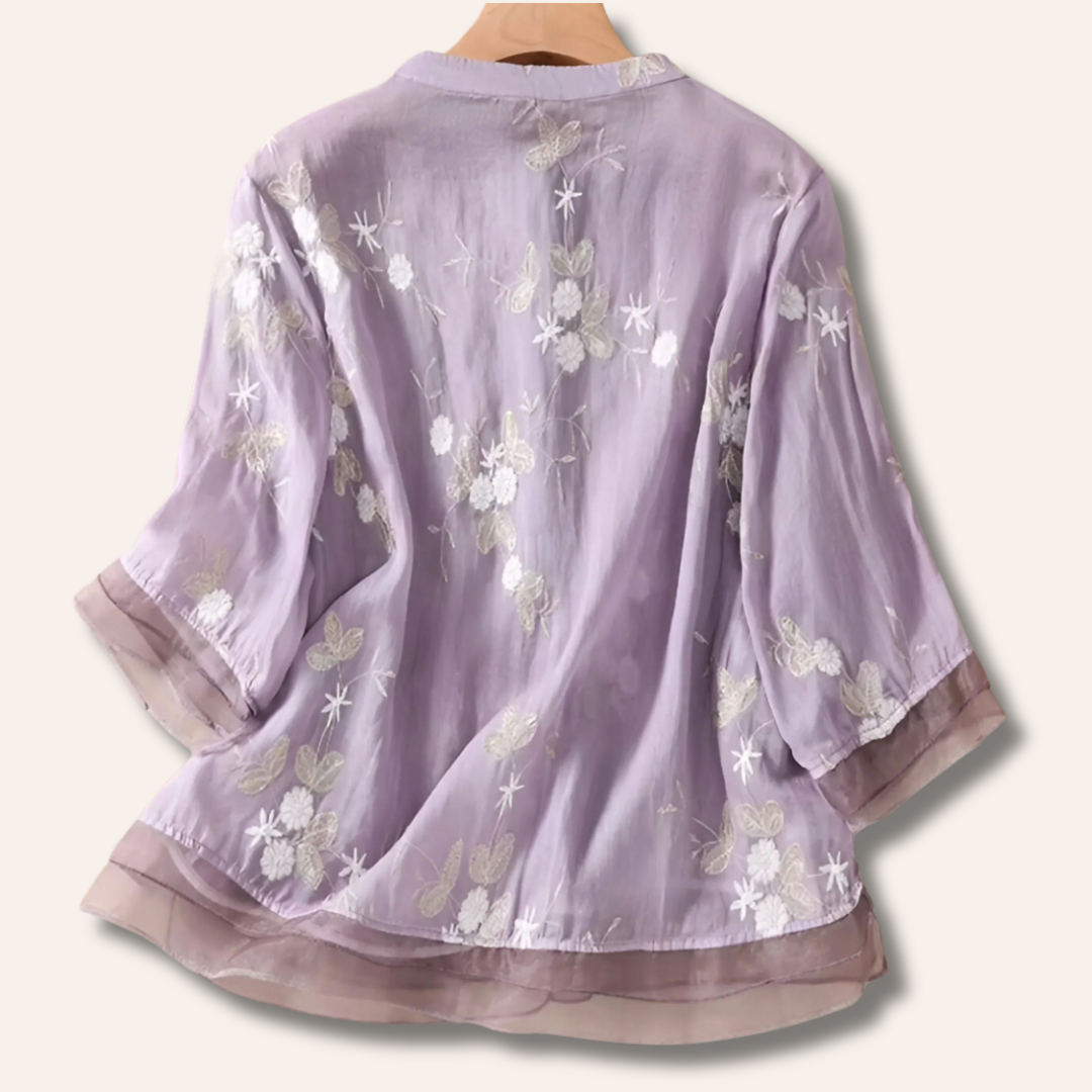 Moore | Embroidered Cotton Top