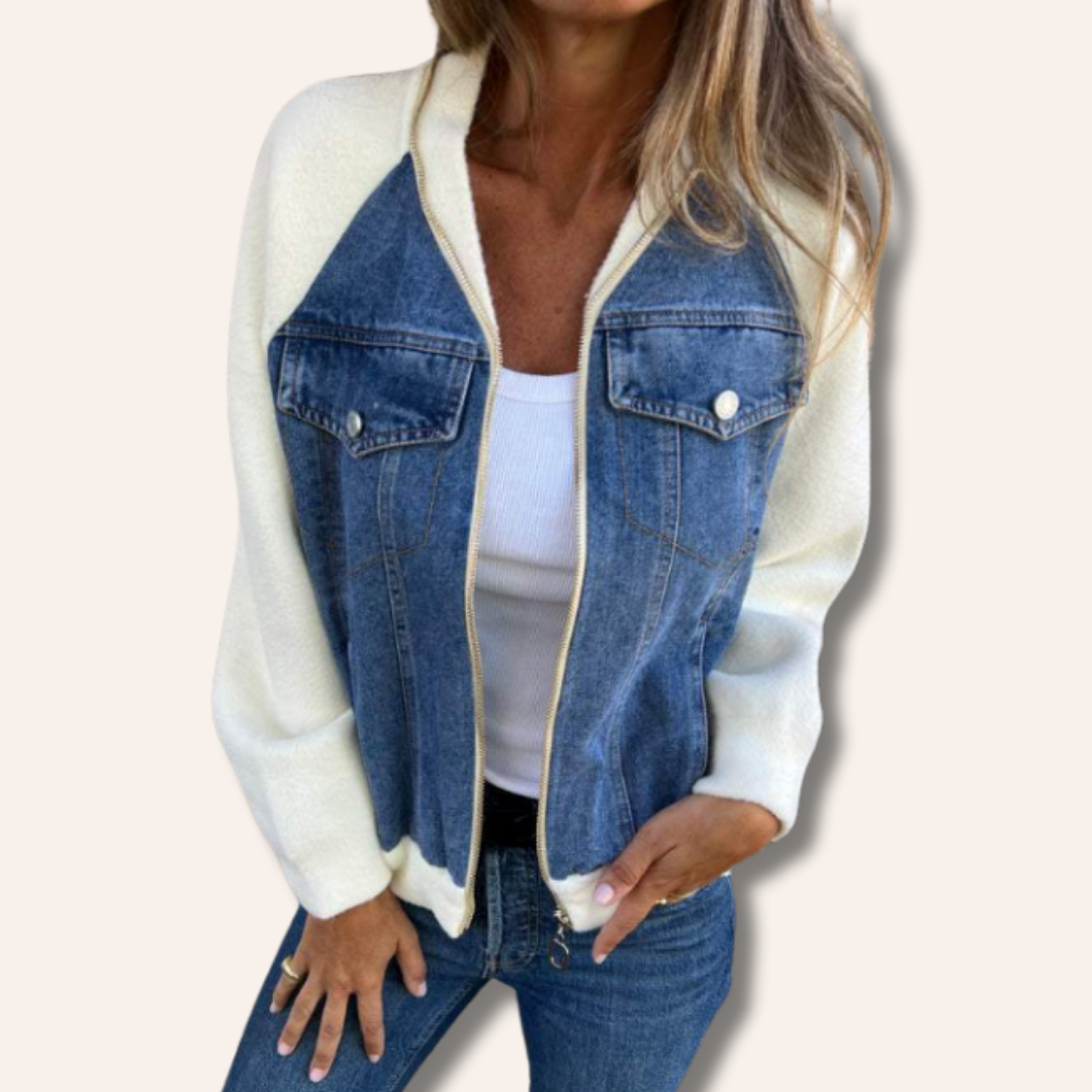 Moore | Casual Half-Denim Jacket