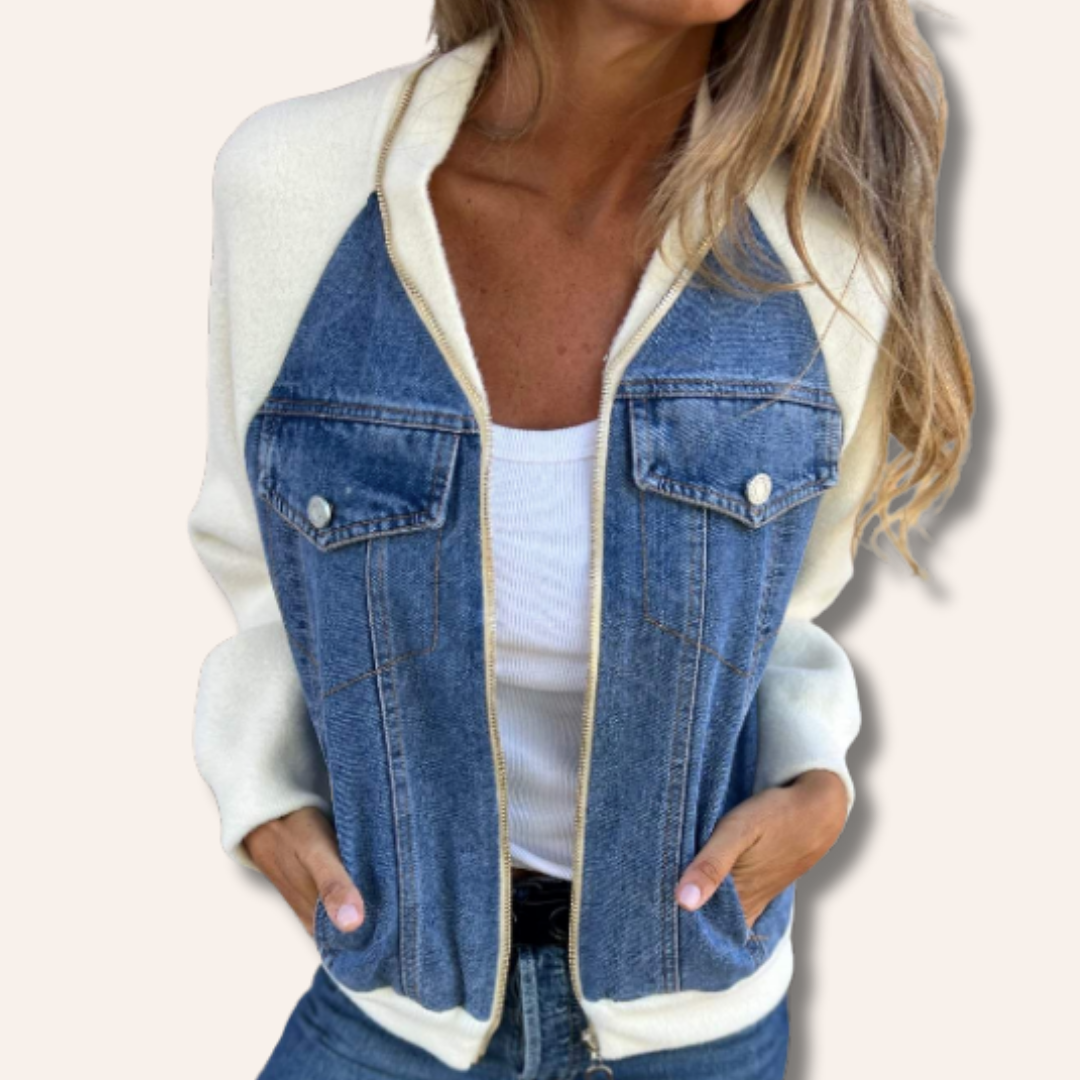 Moore | Casual Half-Denim Jacket