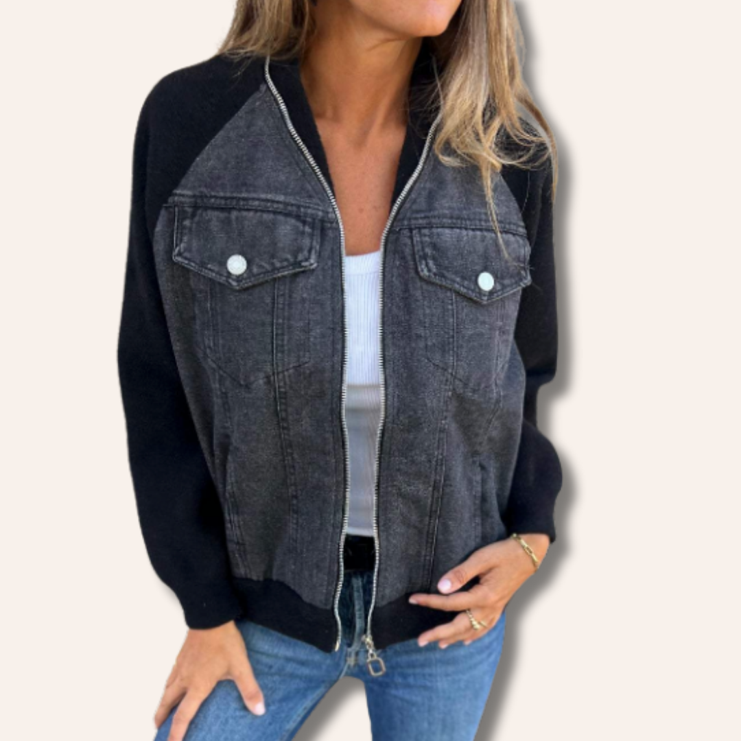 Moore | Casual Half-Denim Jacket