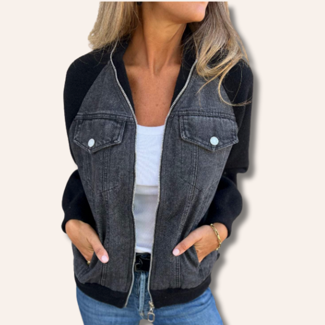 Moore | Casual Half-Denim Jacket
