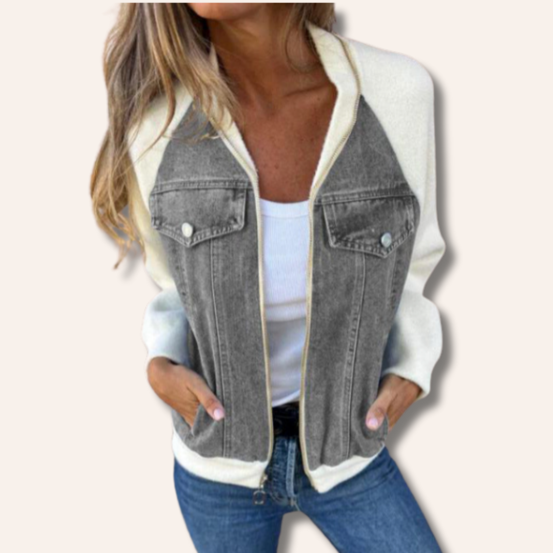 Moore | Casual Half-Denim Jacket