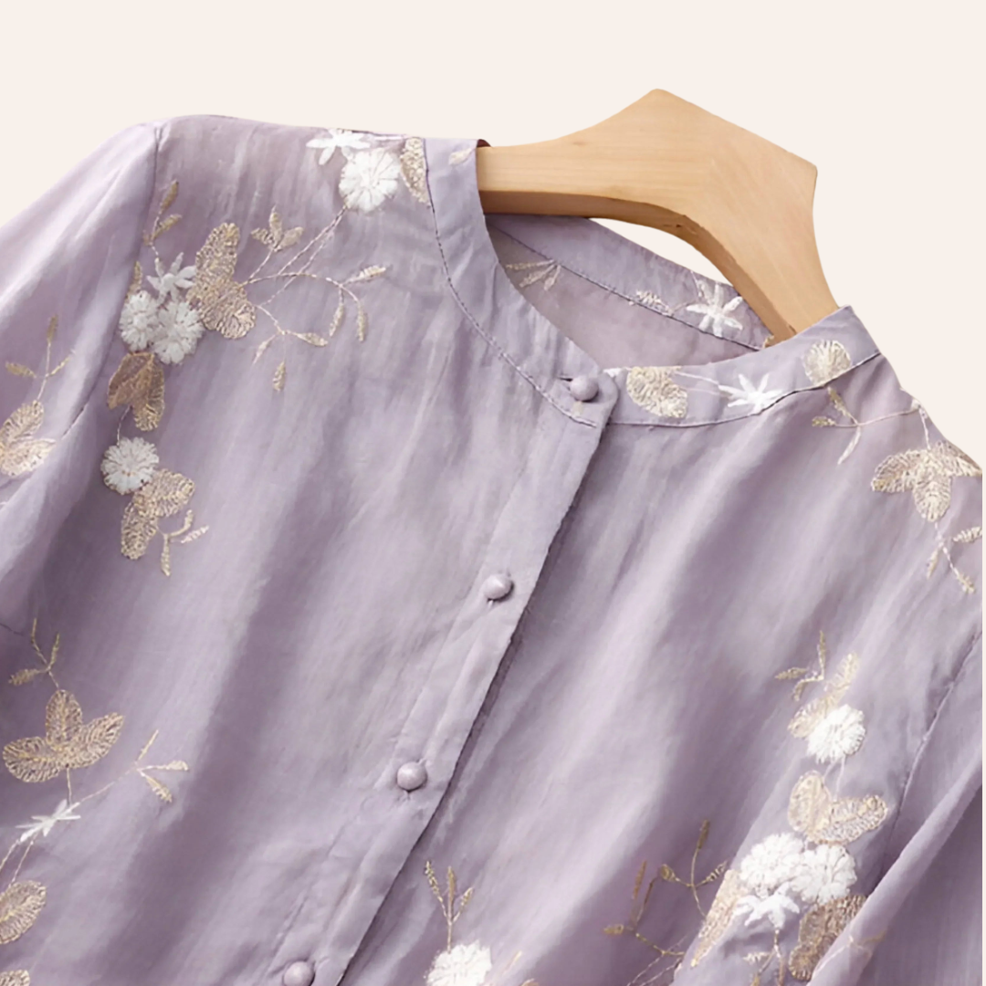 Moore | Embroidered Cotton Top