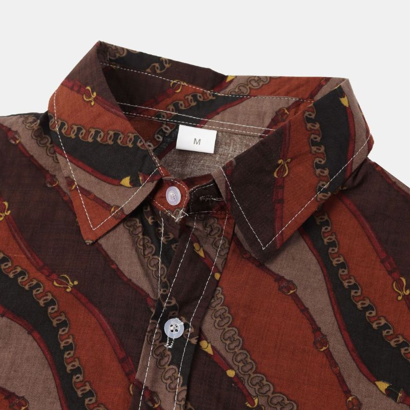 Vintage Waves Button-Up