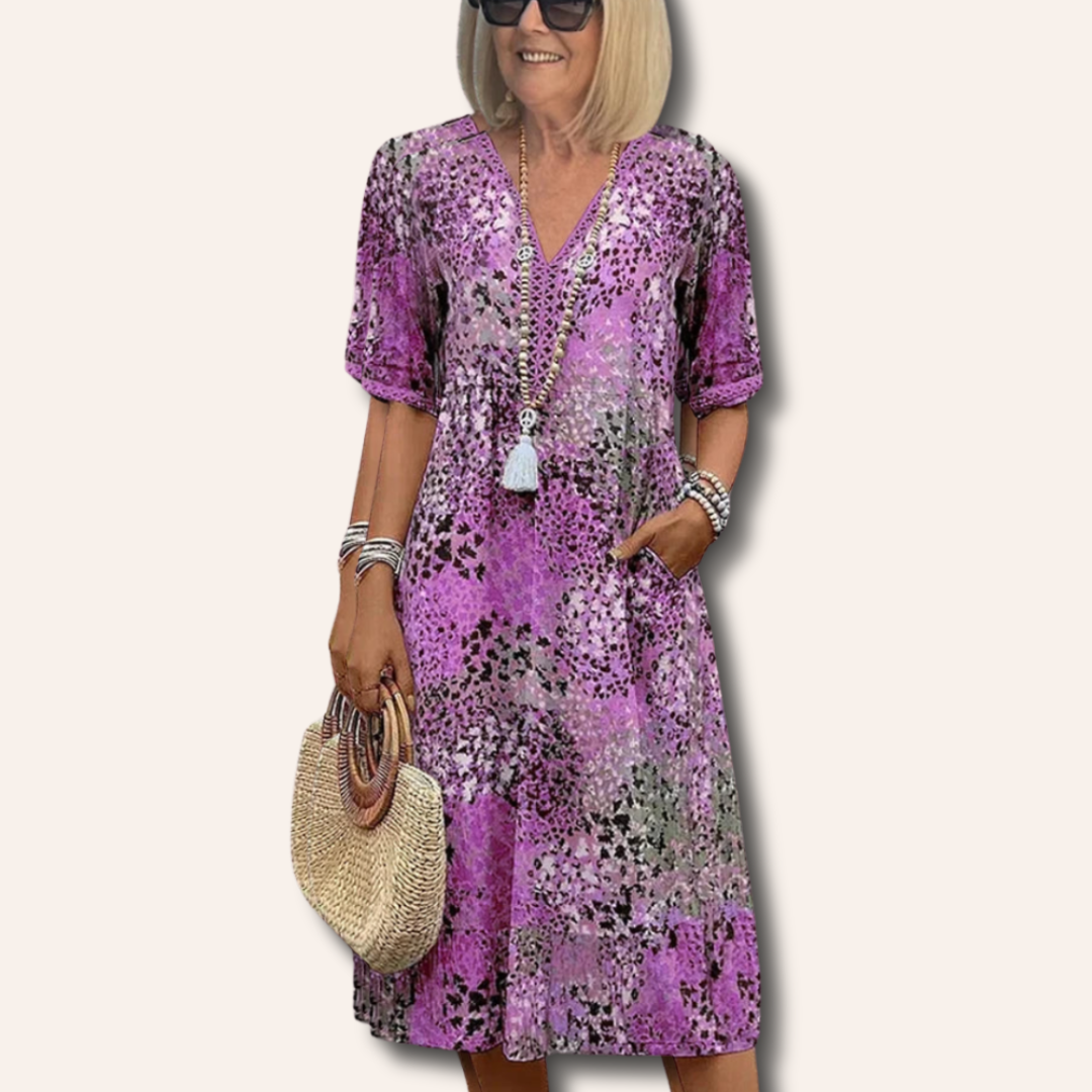 Moore | Vibrant Mid Length Dress